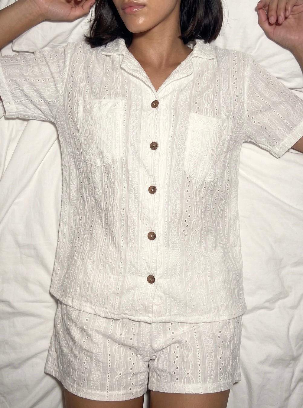 White Broderie Set