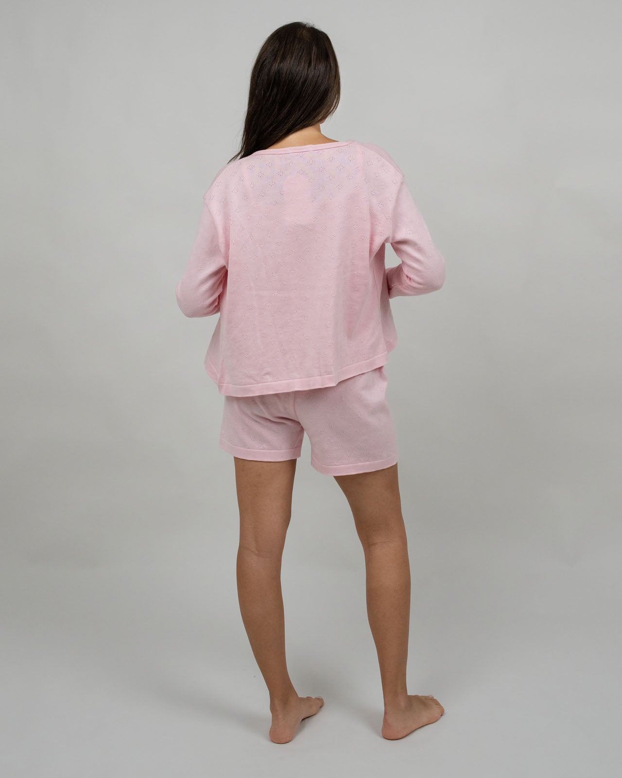 Bright Pink 3-Piece Tricot Cotton Pyjama Set