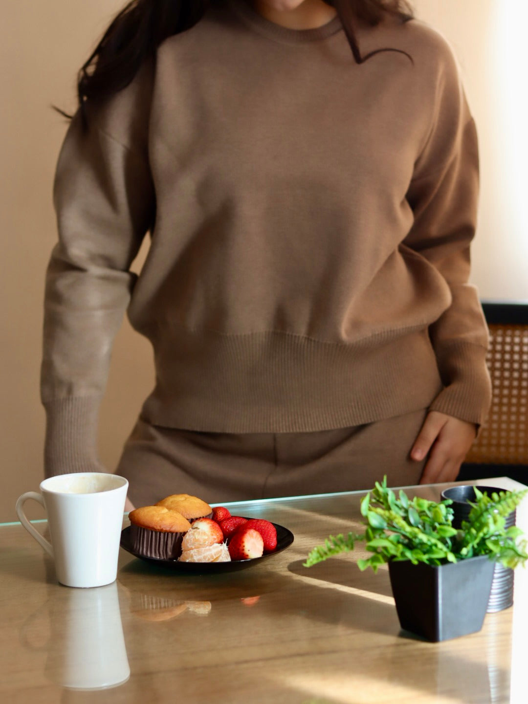 Espresso Knitwear Set